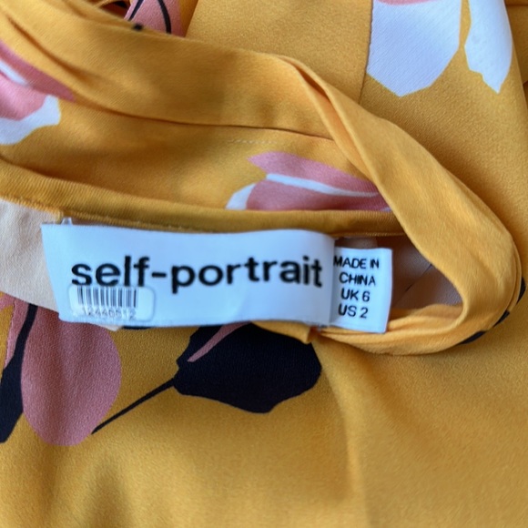 Taylor Swift Self-Portrait Yellow Floral Print Mini Dress - Picture 8 of 14